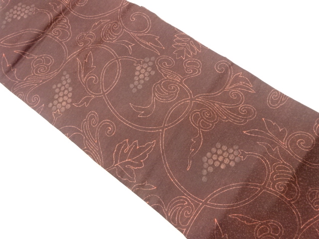 JAPANESE NAGOYA OBI / ABSTRACT GRAPE ARABESQUE